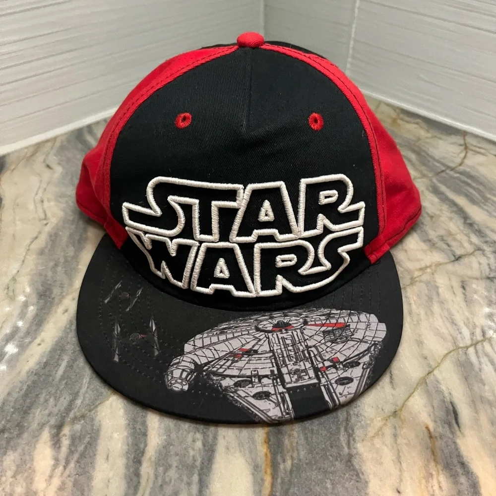 Star Wars Adjustable Red/Black Big Kids Youth Snapback Hat OS